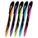 Ручка шариковая автоматическая ULTRA COLOR NEON, soft-touch, СИНЯЯ, пишущий узел 0,7 мм, линия письма 0,35 мм, BRAUBERG (144203)