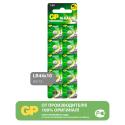 Батарейка Alkaline, A76 (G13, LR44), алкалиновая, 1 шт., в блистере (отрывной блок), GP (A76-С10)
