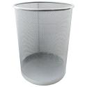 Корзина для бумаг Софт металлическая, серебро (L5001)