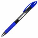 Ручка шариковая автоматическая с грипом OFFICE STYLE, СИНЯЯ, игольчатый наконечник 0,7мм, линия 0,35мм, BRAUBERG (144210)