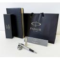 Подарочный набор PARKER перьевая ручка Jotter Stainles GT+ ежедневник А5 черный + подарочный пакет (880885)