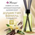 Ароматизатор аромадиффузор с палочками, освежитель 30 мл, 